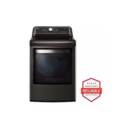 Lg LG 7.3 cu. ft. EasyLoad Door Gas Dryer with TurboSteam and ThinQ Technology DLGX7901BE